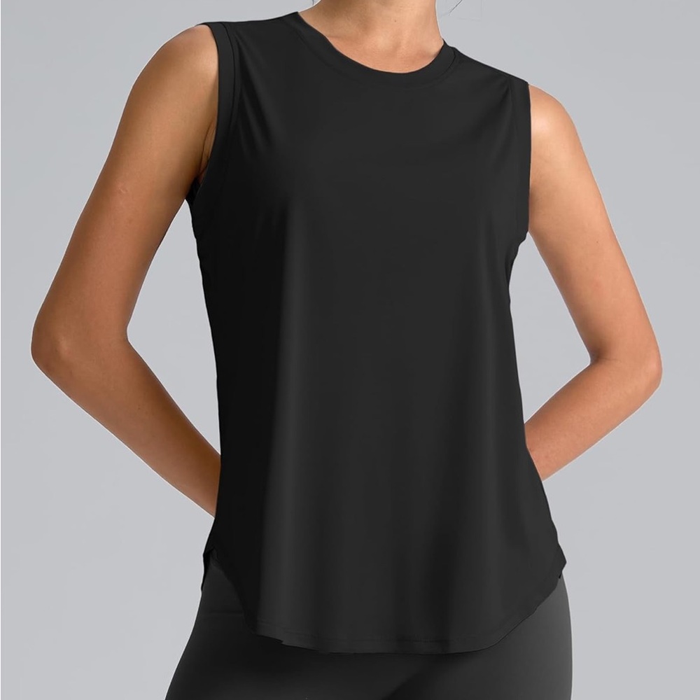 Elegant Black Sleeveless Women's Tank Top